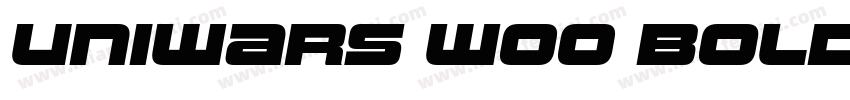 Uniwars W00 Bold字体转换